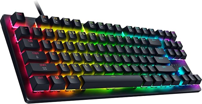 Razer Huntsman V3 HE Magnetic TKL 8KHz Wired Gaming Keyboard | Hall Effect Magnetic Switches, 8000 Hz Polling, Razer Snap Flex,Razer Snap Tap, Rapid Trigger, Adjustable Actuation
