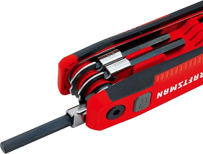 CRAFTSMAN Hex Key Set, SAE, Folding Locking 8 Piece (CMHT26025) (Pack of 6)