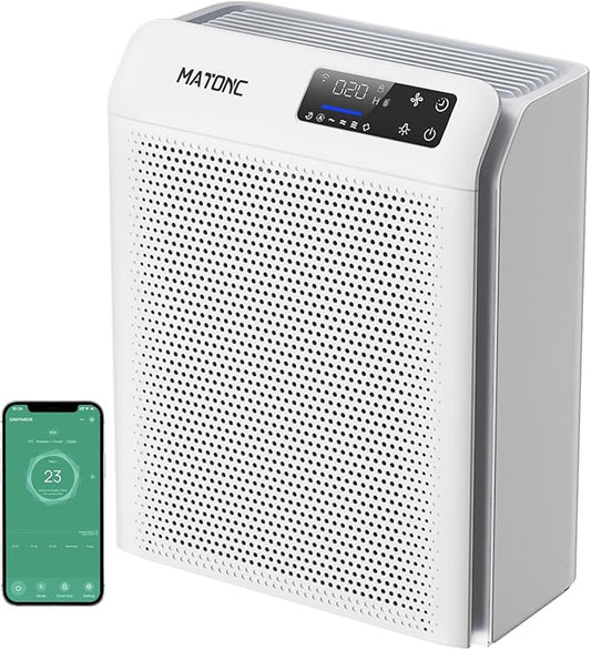 Air Purifiers for Home Large Room Up to 3500 Ft²,HEPA Air Purifier with Smart WiFi APP Control,Air Quality (PM2.5) Monitor,Sleep Mode & Auto Mode,Smart Home Air Cleaner for Pets Hair,Pollen,Dust,Odor