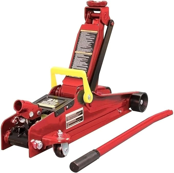 Torin 2.5 Ton (5,000 lb) Low Profile Hydraulic Trolley Jack, Red, TORT825051R