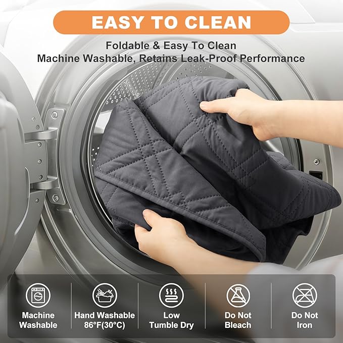100% Waterproof Dog Couch Protector, Triple-Layer Waterproof Dog Bed Cover Pet Blanket Reversible 2-Tone Sofa Shield, Non-Slip Furniture Guard for Pets(42×50 Inch, Gray+Gray)
