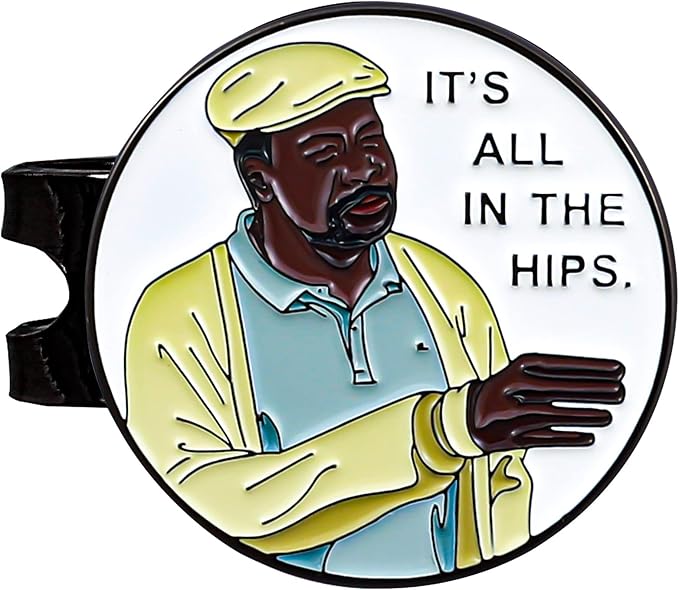 Golf Ball Marker with Magnetic Hat Clip - Funny Golf Gift