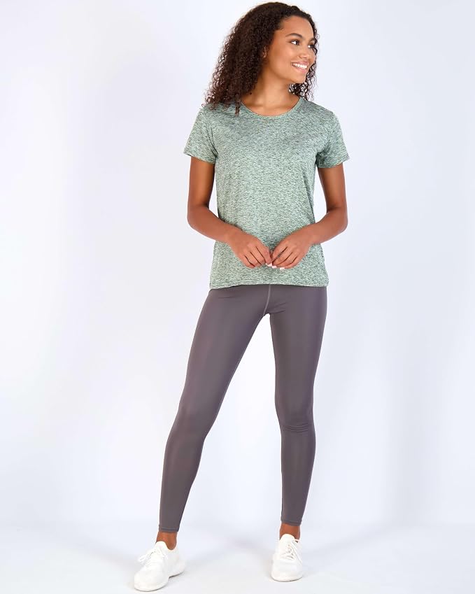 5 Pack Women's Dry Fit Short Sleeve Athletic Gym Workout Running Tops | Available in Plus Size, Exercise, Sports, Fitness, Quick Dry, Cooling, Moisture Wicking, Loose Basic Tees, Yoga, Pilates