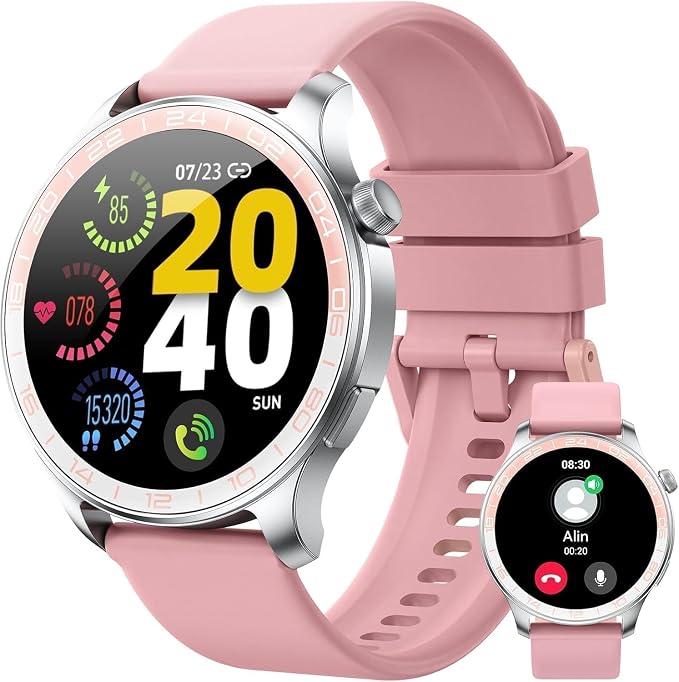 Soudorv Smart Watch (Answer/Make Call), 1.43" HD AMOLED Smartwatch for Men Women, Step Counter with Heart Rate/Sleep Monitor, 110+ Sports Mode,IP68 Waterproof Fitness Activity Tracker for Android iOS