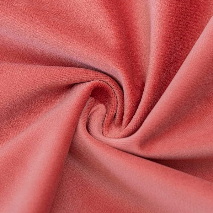 JUSPURBET 24x24 Decorative Velvet Throw Pillow Covers Cases Set of 2,Coral | Cozy Soft Cushion Covers with Invisible Zipper for Couch Sofa Bed Living Room Bedroom Home Decor