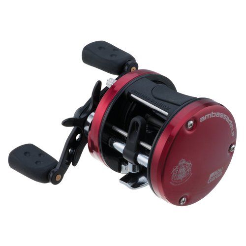 Abu Garcia Ambassadeur SX Conventional Reel, Size 6600 (1292730), 3 Stainless Steel Ball Bearings + 1 Roller Bearing, Synthetic Star Drag, Max of 12.5lb