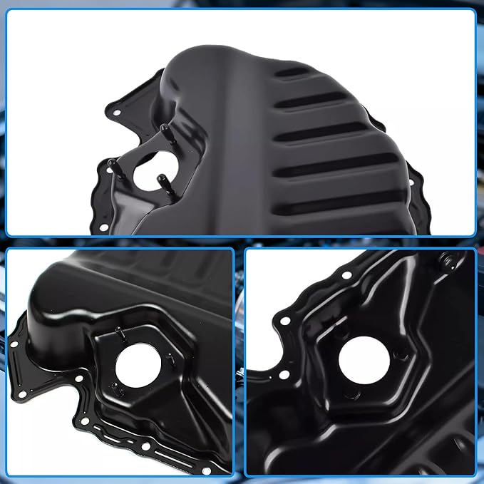 264-713 Lower Engine Oil Pan Sump & Drain Plug Compatible with Audi A3 Q3 TT Volkswagen Beetle CC Golf Passat 2005-2018 Replaces 06J103600J