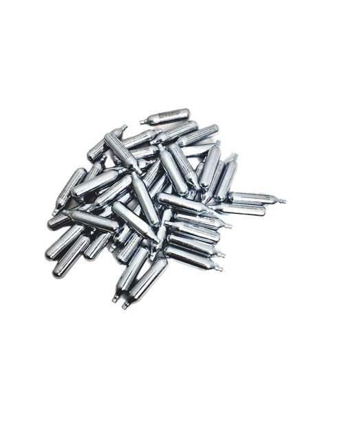 3Skull 12 Gram CO2 Cartridges for Paintball and Airsoft, Silver - Pack of 10