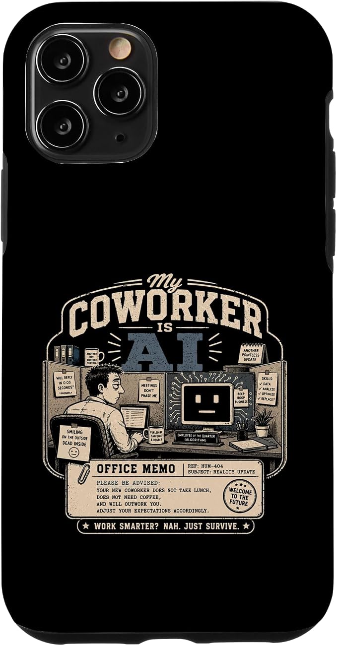 My Coworker is AI Office Humor Funny Workplace Replacement Case for iPhone 11 Pro