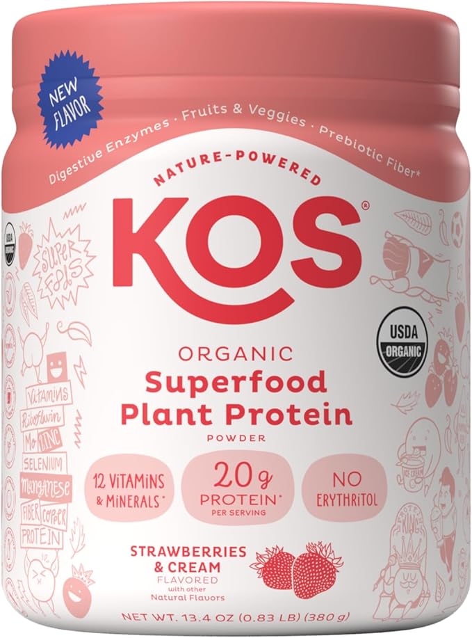 KOS Protein Powder Strawberry Cream 10 Serving
