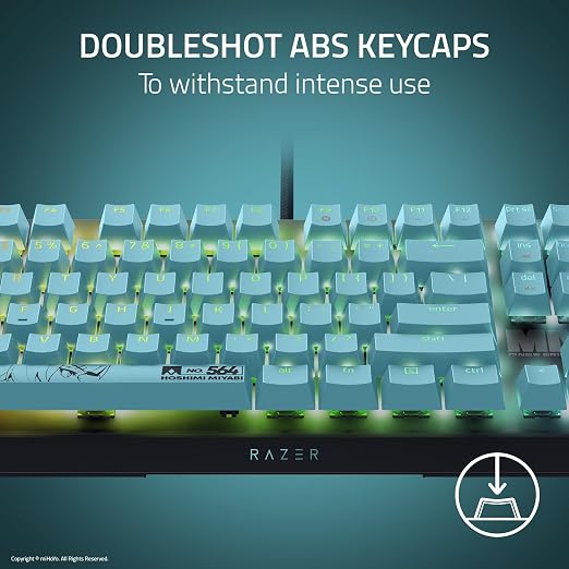 Razer BlackWidow V4 X Mechanical Gaming Keyboard, Zenless Zone Zero Edition | Green Switches Tactile & Clicky, 6 Macro Keys, Chroma RGB, Doubleshot ABS Keycaps, Sound Dampening & Stabilizers