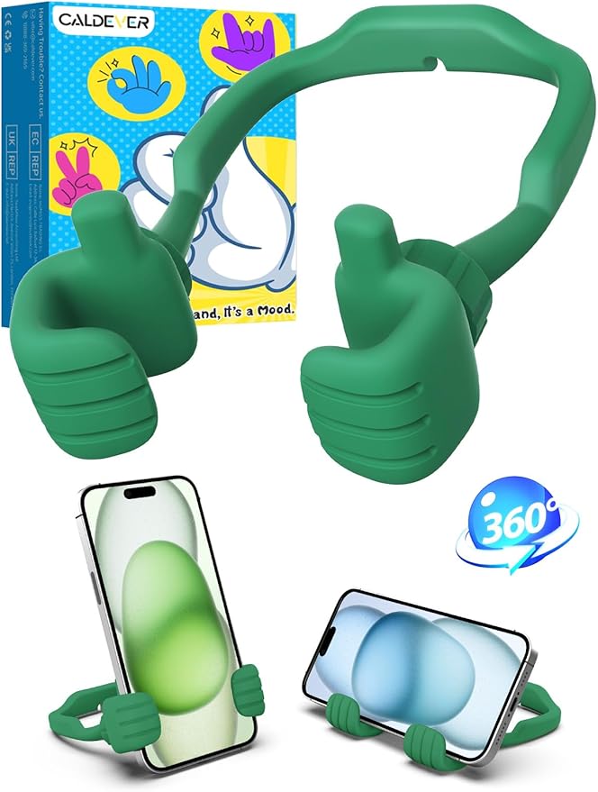 Stocking Stuffers for Teens Boys Girls Cell Phone Holder Mens Women Gifts | Thumbs Up Phone Stand, Gifts for Adults Kids Teenager Children Husband Wife Dad Mom, Cool Gadgets, Santa Gift for Christmas