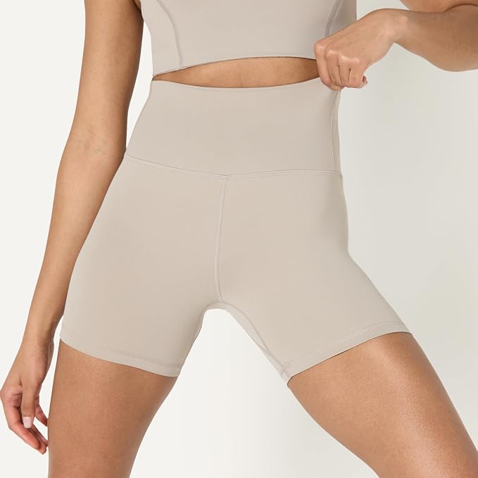 Amazon Essentials Women's Active FormFlex Buttery Soft High Waist Biker Shorts