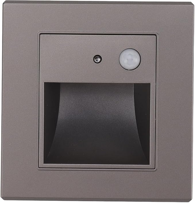 Aramox 1.5W 3000K Motion Sensor Stair Light, 120 Degree Sensor Step Light, Dusk to Dawn Sensor LED Step Light for Indoor Staircase