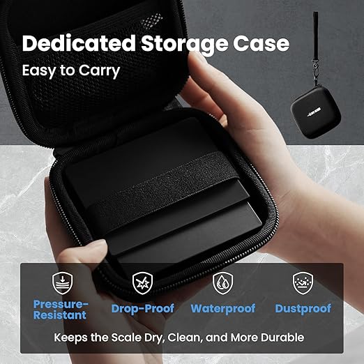MHW-3BOMBER Super Mini Espresso Scale with Timer, Digital Coffee Scale with Espresso/Pour Over/Manual Mode, Rechargeable Coffee Bean Scale, Portable Scale with a Storage Bag for Outdoor Use,ES5788B