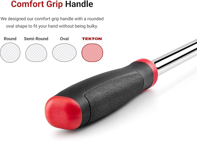 TEKTON 3/8 Inch Drive Flex Head Quick-Release Comfort Grip Ratchet Set, 2-Piece (8, 12 in.) | SRH91302