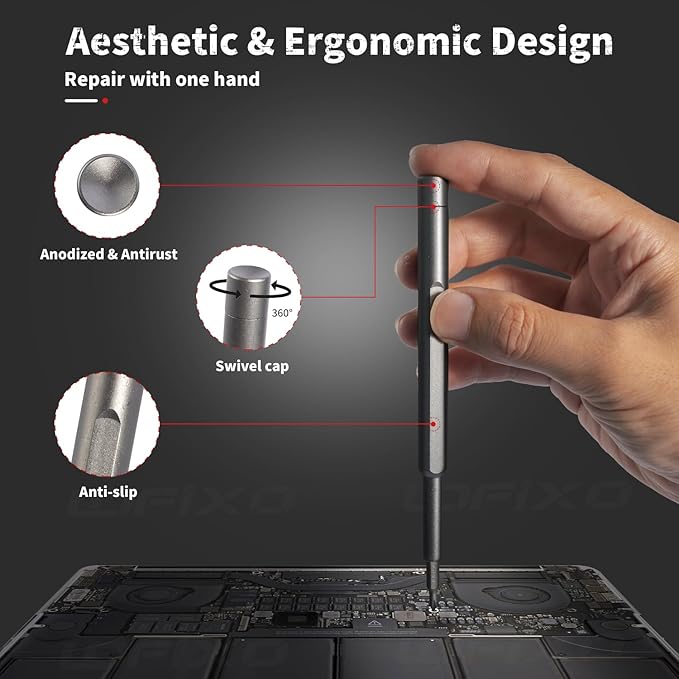 Precision Screwdriver Set,Eyeglass Repair kit,Magnetic Screwdrivers Torx,Pentalobe,Triwing Flathead,Phillips All in One Tools Set for iPhone/ps4/Switch,Camera,Phone Screen,Watch,Mac