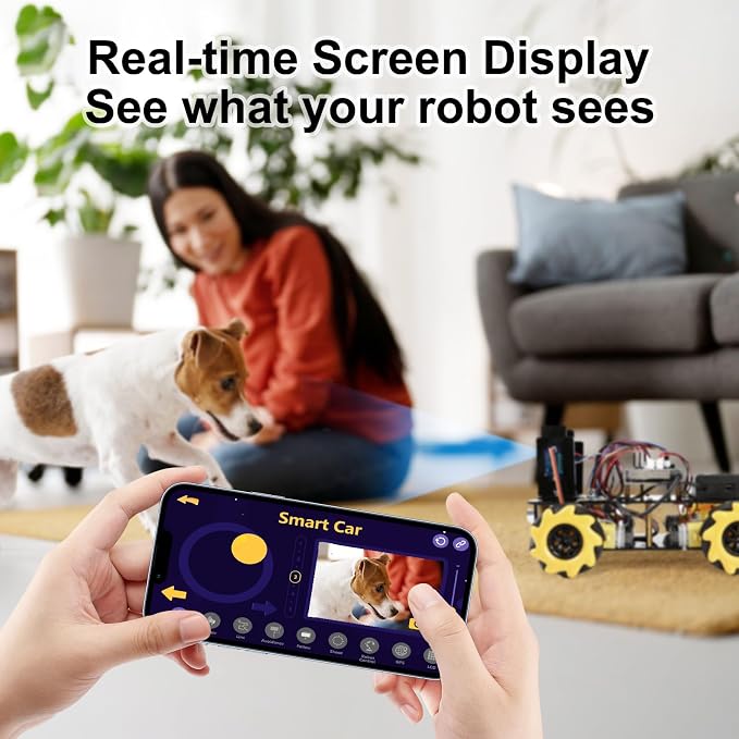 Robotics Kit for Kids Ages 8–12 12-16, ACEBOTT Smart Robot Car Kit with 3MP Camera, STEM Toys for Boys Compatible with Arduino & Scratch,App & Remote Control,STEM Gift for Boys, Girls,Teens and Adults