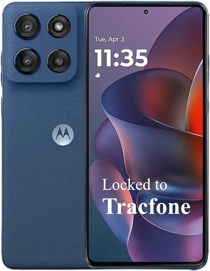 Tracfone Motorola Moto g Stylus 2025, 128GB, Gibraltar Sea - Prepaid Smartphone with Built-in Stylus, 6.8" FHD+ Display, 50MP Camera, 5G (Locked to Tracfone)