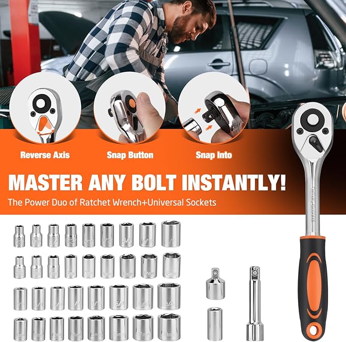 248-Piece Tool Set - General Household Hand Tool Kit with Plastic Toolbox Storage Case for Men, Home Repair, DIY Projects