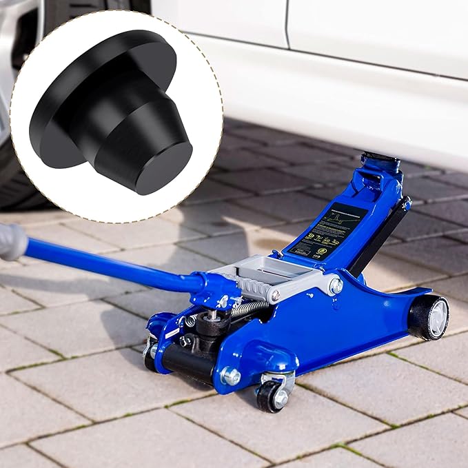 16pcs Hydraulic Jack Oil Filler Plug, Conical Floor Jack Plug, Universal Bottle Jack Accessories, Flat Head Rubber Jack Filler Bung for Oil Reservoir Filler Hole
