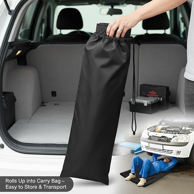 Magical Rolling Creeper Mat  – 58"x19" Mechanic Mat for Effortless Auto Repairs & Garage Work | Durable, Portable Mechanic Creeper for Truck Mechanics, DIY Enthusiasts, Ground Maintenance