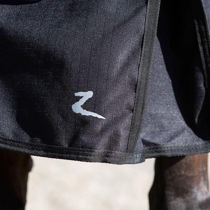 HORZE Nevada Heavy Weight 1200D Waterproof Horse Winter Turnout Blanket (400g Fill) - Black - 81 in