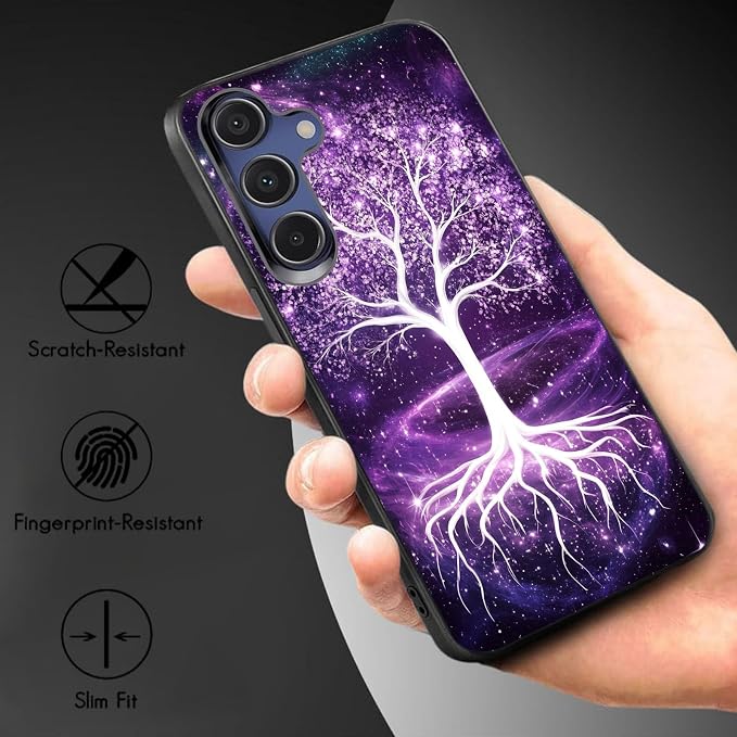Designed for Galaxy A16 5G Phone Case,Slim Silicone Shockproof Protective Case for Galaxy A16 5G 6.7 inch,Life Tree