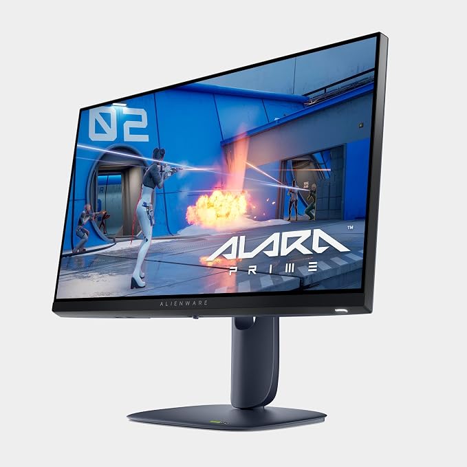 Alienware 24 Gaming Monitor AW2525HM, FHD IPS Panel, 320Hz, 0.5ms, G-SYNC | FreeSync Premium, 400 Nit Brightness, 1000:1 Contrast, 99% sRGB, Anti-Glare, USB Hub, Height Tilt Swivel, VESA 100x100