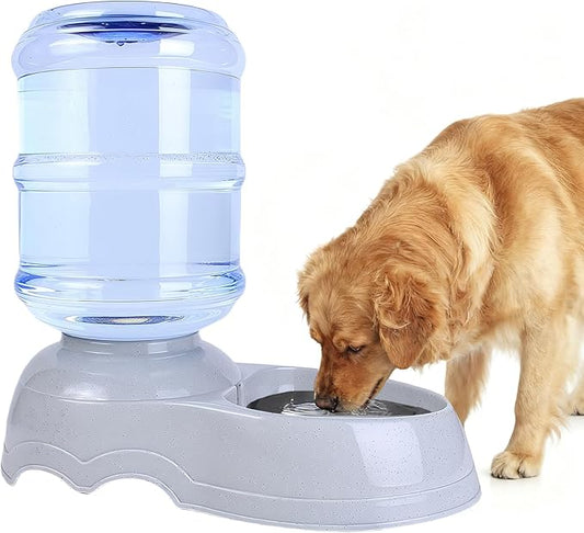 3 Gallon Automatic Dog Water Dispenser, 11L Large Dog Water Bowl Dispenser, Automatic Pet Water Dispenser Gravity Water Bowl for Dogs, Large Dog Drinking Fountain