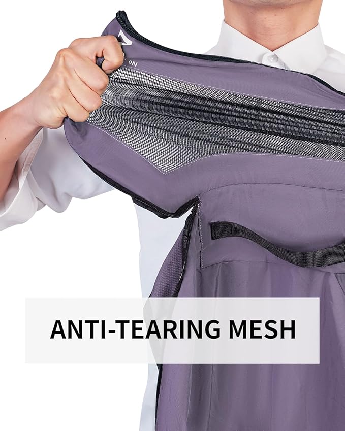 ECOHUB 7 Set Packing Cubes Tear-Resistant Luggage Packing Organizers with Number Icon for Travel Accessories Luggage Suitcase Machine Washable Packing Cubes (Purple)