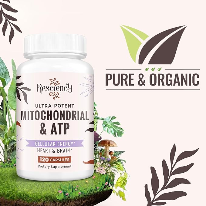 2326 MG Mitochondrial Supplements with ATP, Vitamins, CoQ10 & PQQ, More Effective Than Creatine HMB & Nitric Oxide, Energy, Endurance, Strength, Recovery & Muscle, Organic, 360 Capsules