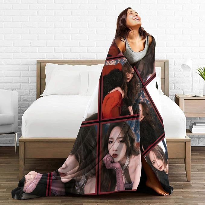 QETXVI Custom Blanket with Photos Text Customized Blanket Personalized Flannel Throw Blankets for Adult Kid Birthday Christmas Halloween Fathers Mothers Valentines Gift - 40"x 50"