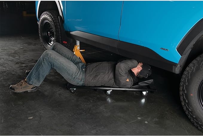 Performance Tool W85005 40-Inch 6-Caster Rolling Shop Creeper with Adjustable Cushioned Headrest