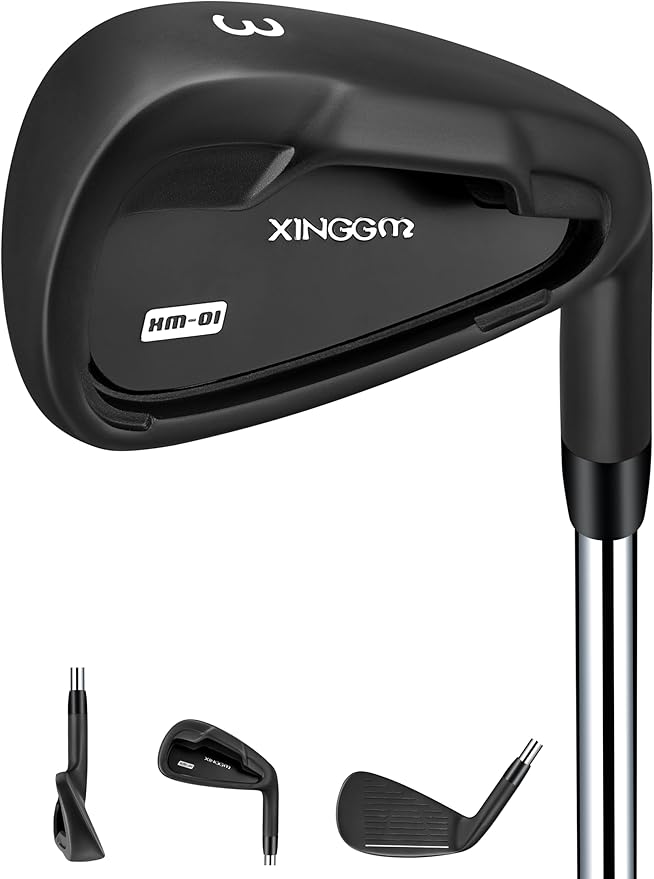 XM-01 Individual Golf Irons or Golf Irons Set - Premium Men Golf Club Iron with Steel Shaft for Right Hand Golfers Stiff Flex