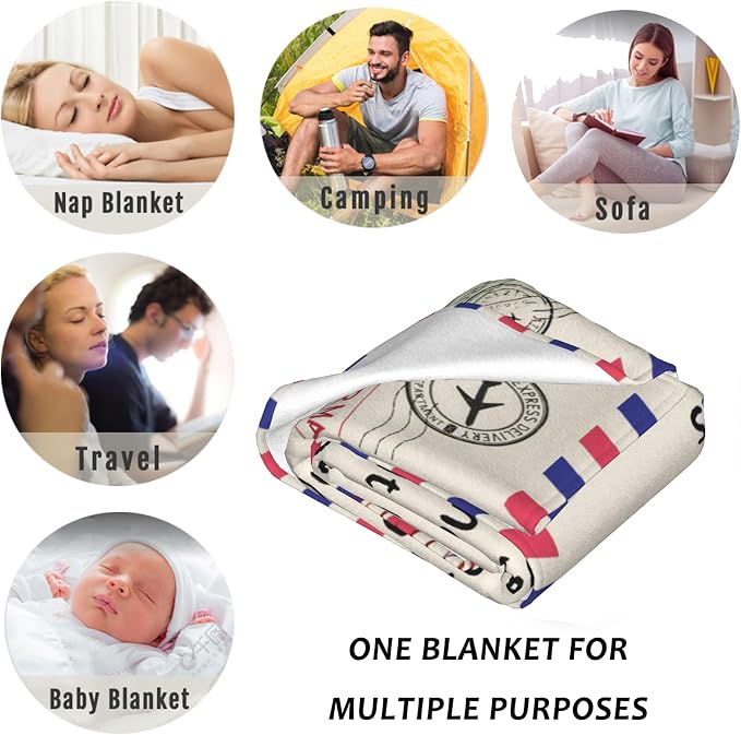 Blanket Gifts for Women Men - Get Well Blanket, Inspirational Blankets Gifts for Her Him, Super Soft Flannel Throw Blankets Gift for Mom Friend Sister Coworker（60'' x 80''）