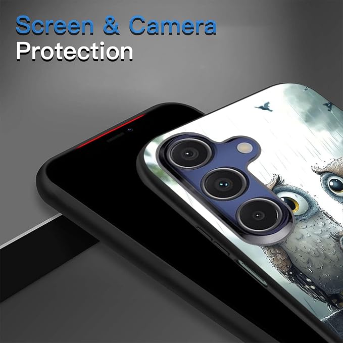 Designed for Galaxy A16 5G Phone Case,Slim Silicone Shockproof Protective Case for Galaxy A16 5G 6.7 inch,Cute Owl