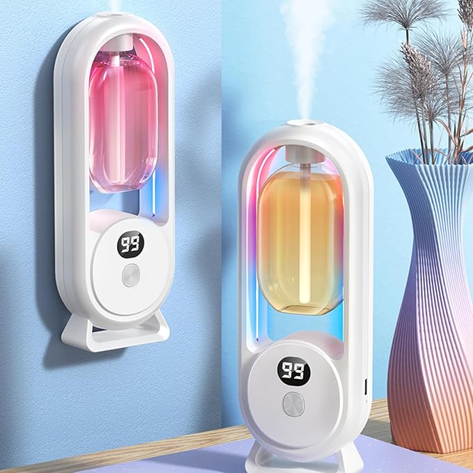 Automatic Aromatherapy Diffuser, Automatic Diffuser Sprayer Toilet Freshener Intelligent Aromatherapy Diffuser Mini Air Freshener Humidifier