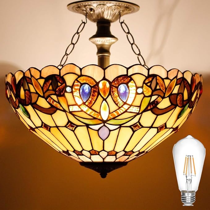 Vintage Edison Bulb 4W,Equivalent 40W Incandescent,ST18 Antique LED Filament Bulbs,Non Dimmable 2700K Warm White,E26 Led Bulb,Pack of 12