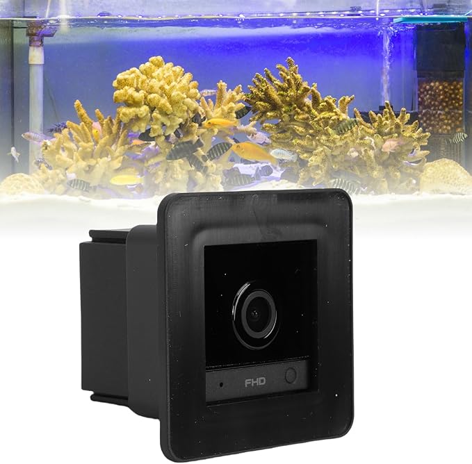 Yoidesu 2K HD Fish Tank Camera, with 140 Wide Angle Anti Glare, Aquarium Camera with AI Motion Detection, WiFi Fish Tank for Reptile Terrarium Monitoring