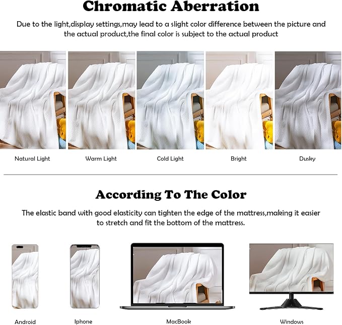 NEWCOSPLAY Fleece Leaves Pattern Queen Blanket, White, 90"x90" | Super Soft Throw Blanket, Lightweight Cozy Bed Sofa Blanket, Premium Silky Flannel Fleece, Travel Blanket for All Season Use