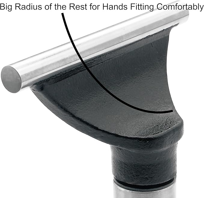 8" Tool Rest with 1" Diameter 4" Total Length Post, Woodlathe Heavy Duty Round Bar Straight Tool Rest.