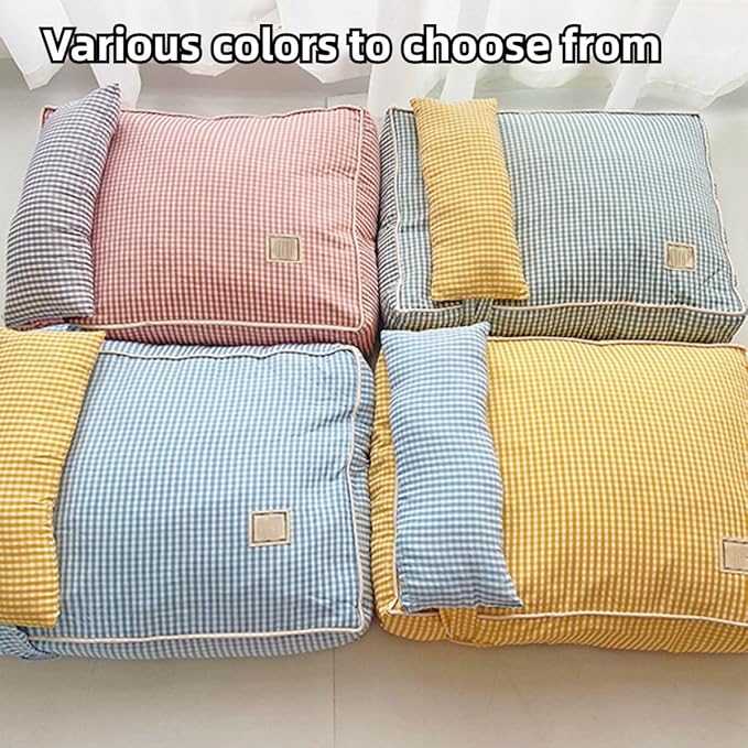 Dog Bed for Small Dogs, Dog Mattress with Pillow for Crate Kennel, Sofa Dog Bed, Super Soft Pet Bed for Medium, Small Dogs Breeds,Pet Bed Puppy Bed,Beds & Furniture (Pink,X-Large)