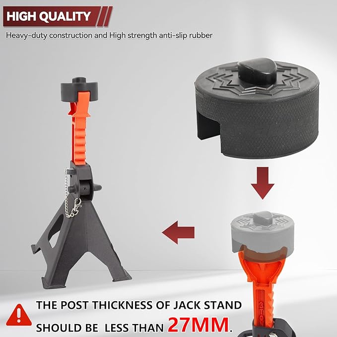 Jack Stand Rubber Pad for Porsche 911 964 993 996 991 Cayman Boxster Jack Stand Pad Adapter Pinch Weld Frame Rail Lifting Car Jacking Removal Repair Tool