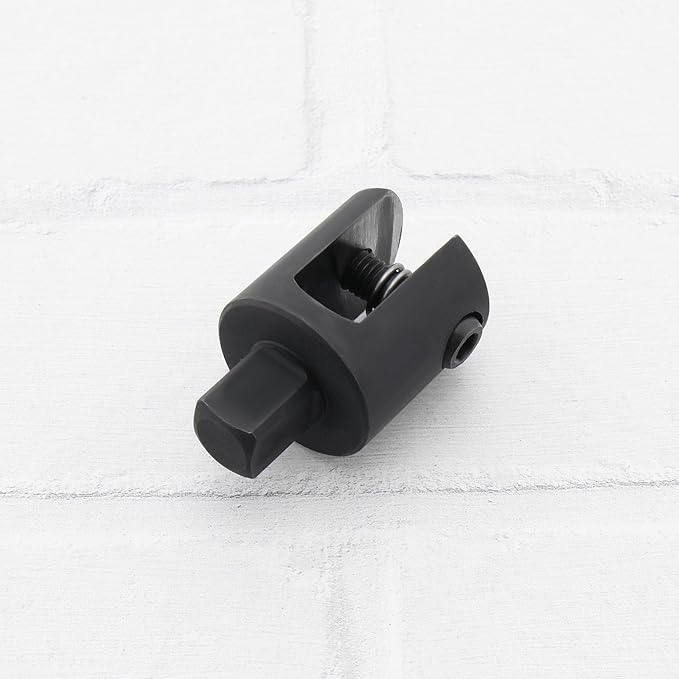 SING F LTD 2 Pcs 1/2 Inch Drive Breaker Power Knuckle Bar Head Socket Strong Arm Power Bar Head Socket Wheel Wrench Knuckle Joint, Black