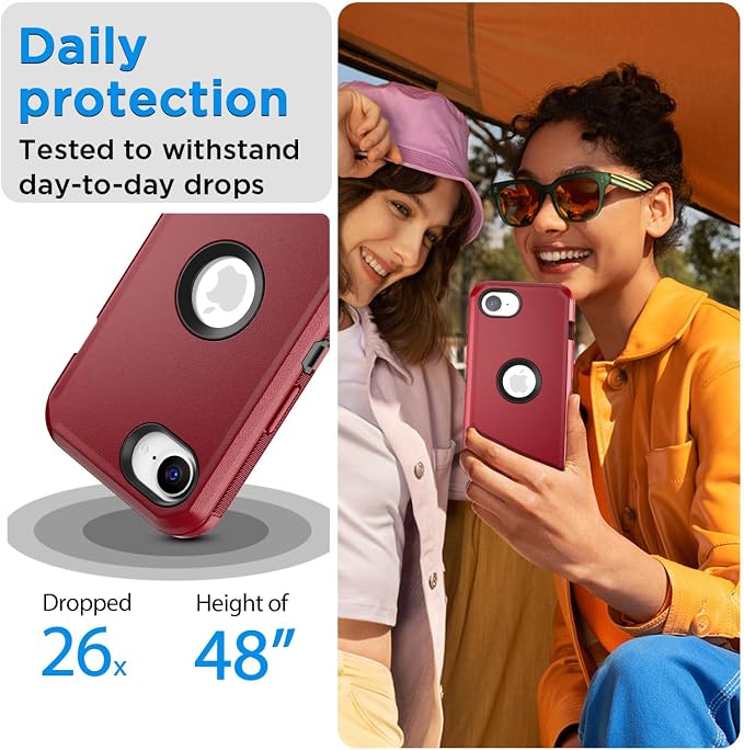 AICase for iPhone 17e/iPhone 16e Case 2026,Heavy Duty Drop Protection Full Body Rugged Shockproof/Drop Proof/Dust proof Military Protective Tough Durable Cell Phone Cover for iPhone 17e/16e 6.1_2