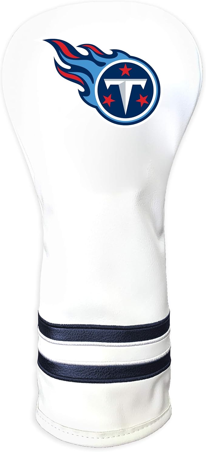 Team Golf NFL White Vintage Fairway Golf Club Headcover, Form Fitting Design, Retro Design