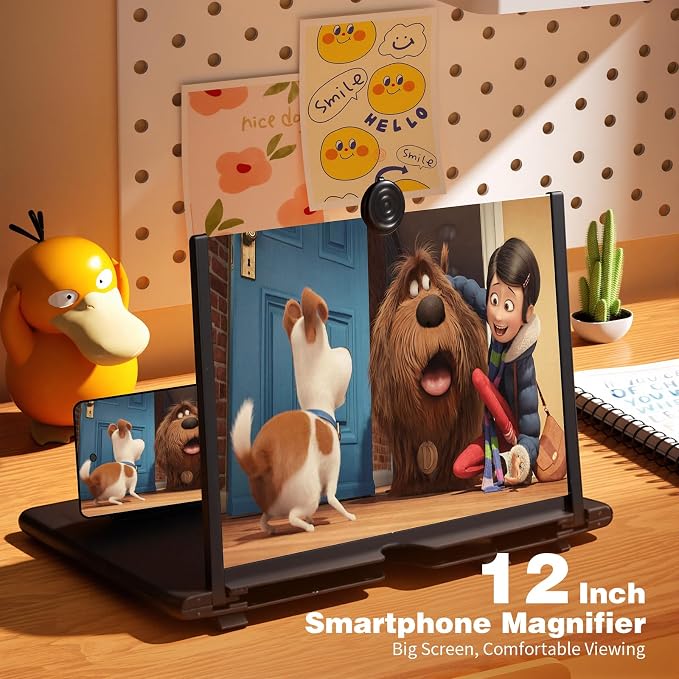 2pc Screen Magnifier Cell Phone Gifts for Men Tech Gadgets Amplifier Mobile Phone Tecnologia para Hombres Futuristic Amplificador De Pantalla para Celular Top Ten for iPhone Hi Def Big Screen