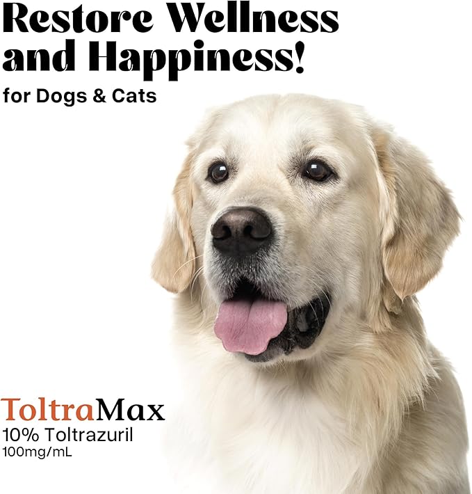 Toltrazuril 10.0% for Horses, Dogs, Cats, 240mL/8 Ounce, for Non-Food Chain Animals, Peanut Butter