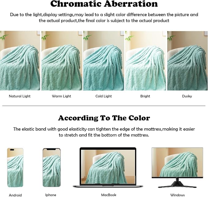 NEWCOSPLAY 3D Heart Checkered Flannel Throw Blanket, Sage Green, 50"x70" | Super Soft Cute Lightweight Decorative Premium Silky Fleece Blanket for Couch Sofa Bed, Gift for Women Men, All Season Use